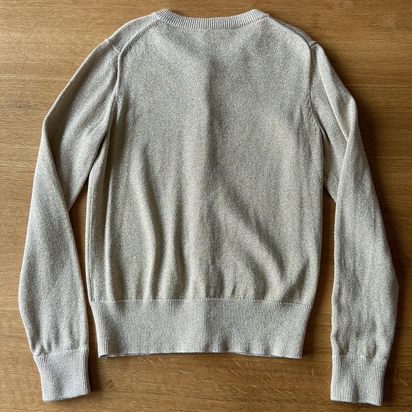 JCrew Crewcuts Girls Gold Lamé Cardigan 14 Years - Picture 4 of 7